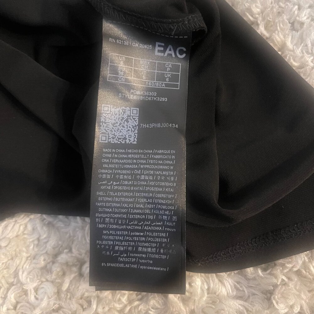 GUESS Tropical Floral Pencil Skirt Front Slit Stretch S - Picture 7 of 9